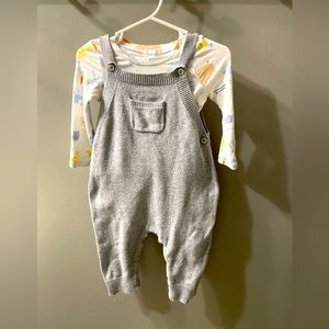 Angel dear bamboo bodysuit and overalls set.